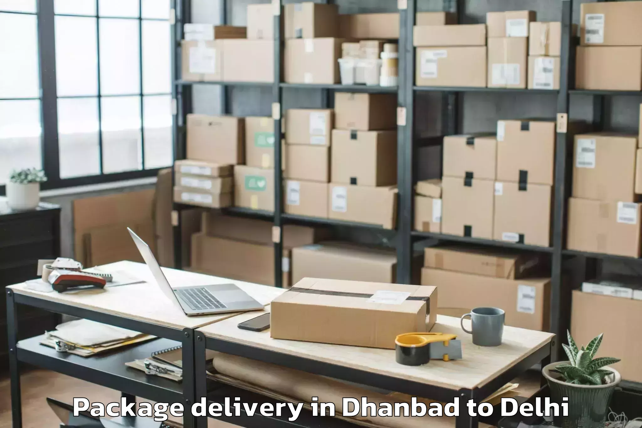 Dhanbad to Connaught Place Package Delivery Booking